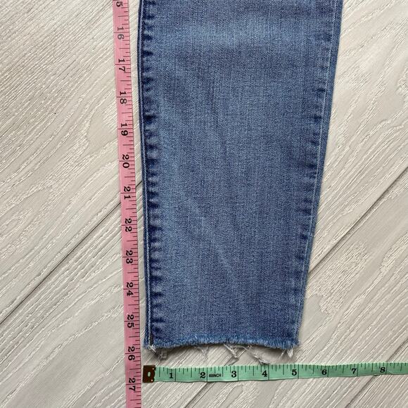 KUT Women's Denim Blue Distressed Donna Ankle Skinny Jeans Size 8 - Picture 6 of 10